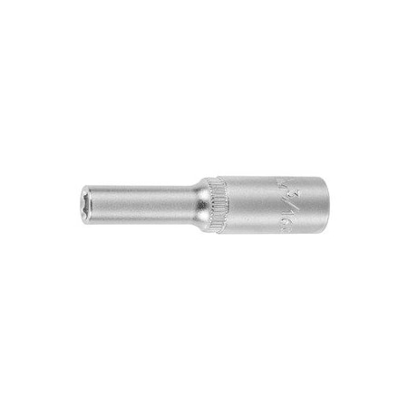 Holex 1/4 inch Drive Socket, 6 pt, Deep, 3/16 inch 631417 3/16